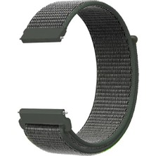 Dmay Amazfit Gts 2 Mini / Gts 3 / Gts 4 Mini Uyumlu Hasır Dokuma Kumaş Kordon (20MM)