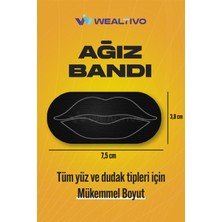 Ağız Bandı 10 Adet, Mikrofiber Pamuk Nefes Alan Kumaş Bant