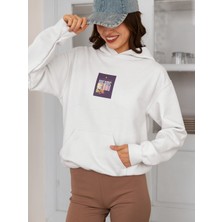 Vagonet Unisex Climb Your Dreams Baskılı Hoodie / Kapüşonlu Sweatshirt