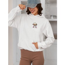 Vagonet Unisex Dog Baskılı Hoodie / Kapüşonlu Sweatshirt