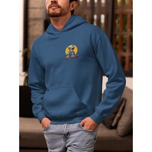 Vagonet Unisex Wolf 2 Baskılı Hoodie / Kapüşonlu Sweatshirt