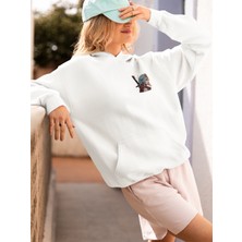 Vagonet Unisex Ninja 2 Baskılı Hoodie / Kapüşonlu Sweatshirt