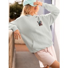 Vagonet Unisex Ninja 2 Baskılı Hoodie / Kapüşonlu Sweatshirt