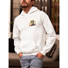 Vagonet Unisex Frog 2 Baskılı Hoodie / Kapüşonlu Sweatshirt