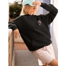 Vagonet Unisex Ninja 2 Baskılı Hoodie / Kapüşonlu Sweatshirt