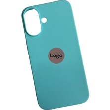 Mirtech Apple iPhone 16 Uyumlu Lansman Turkuaz Içi Kadife Silikon Kılıf