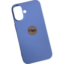 Mirtech Apple iPhone 16 Uyumlu Lansman Açık Mavi Içi Kadife Silikon Kılıf