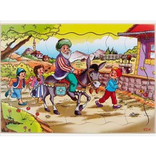 Eksen Ahşap Eğitici Puzzle Yapboz Nasrettin Hoca 35 Parçalı