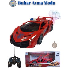 Boratila Toys 27MHZ 1:16 25CM Duman Atan Kapıları Açılan Farları Yanan Şarjlı Full Fonksiyon Kırmızı Polis Arabası