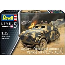 German Command Zırhlı Araç SD.KFZ.247 Ausf.b Model Kit Askeri Araç