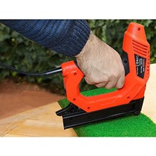 KOBB KBZ90 15-25MM Zımba ve 15-32MM Profesyonel Çivi Çakma Makinesi + 3000 Adet Yedek Zımba ve Çivi, Kırmızı/Siyah