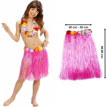 Hawaii Hula Eteği Pembe Renk 40 cm (3791)