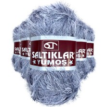 Saltıklar 5 Adet Yumoş Sakallı El Örgü ipi Yünü 06
