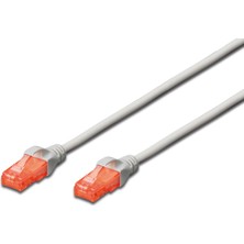 Digitus Patch Kablo, U-UTP, CAT. 6, 0,5 metre, AWG 26/7, Cu, LSZH, gri renk