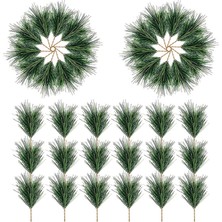 Auralia Brevity 60 Pc Yapay Yeşil Çam Iğneleri Dalları-Küçük Çam Dalları Seçtikleri Kaynaklanıyor-Noel Çelenk Için Sahte Yeşillik Çam Seçtikleri (Yurt Dışından)