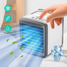 Maggiei Klima Hava Soğutucu Mini Fan Taşınabilir Klima Oda Ev Hava Soğutma Masaüstü USB Klima Fanı A (Yurt Dışından)