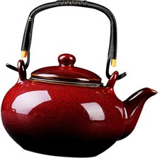 Seramik Çaydanlıırın Değişimi 750ML Çay Makinesi Su Isıtıcısı Ev Çay Evi Mutfak Için Kırmızı (Yurt Dışından)