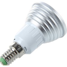 Luminnaly 16 Renkli LED E14 Ampul Işık 3W Rgb Işık Uzaktan Kumandalı Parlak Enerji Tasarrufu (Yurt Dışından)