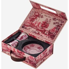 Chiara Alessi Romance Kırmızı Porselen Kahve Fincan Seti 90 ml