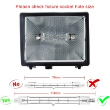 Luminnaly R7S Halojen Ampul 118MM 200W 230V Halojen Çubuk R7S Halojen Ampul R7S Kısılabilir Halojen Çubuk Lamba Işıkları 6 Paket (Yurt Dışından)