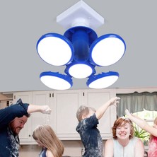 Luminnaly Ayarlanabilir Deforme Edilebilir Futbol Işığı LED Ufo Top Ampul E27 Tavan Lambası Yatak Odası Çalışma Odası Oturma Odası Dekoru Beyaz (Yurt Dışından)
