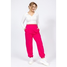 Villager & Son Zra Bayan 2 Iplik Altı Las.tek Alt Eşofman 23Y Kso Fuşya