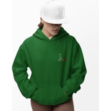 Terzili Giyin Gölgesi Şeytan Olan Melek Kadın Baskılı Sweatshirt