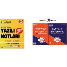 Tonguç Akademi 8. Sınıf Yazılı Notları 2. Dönem 1 ve 2. Yazılı ve Tonguç Akademi Partikül Matematik 8. Sınıf LGS Yeni Nesil Efso Matematik Soru Bankası