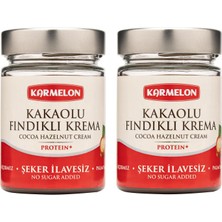 Karmelon Şeker Ilavesiz Proteinli Kakaolu Fındıklı Krema 330 gr x 2 Adet