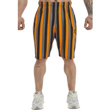 Pamuklu, Çizgili Spor Şort Bgsm 1516