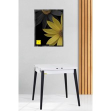 Vilinze Avanos Ahşap Katlanır Kanatlı Mdf Mutfak MASASI - 70 x 70+70 (70 x 140)  cm