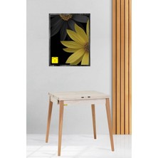 Vilinze Avanos Ahşap Katlanır Kanatlı Mdf Mutfak MASASI - 70 x 70+70 (70 x 140)  cm