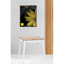 Vilinze Avanos Ahşap Katlanır Kanatlı Mdf Mutfak MASASI - 70 x 70+70 (70 x 140)  cm