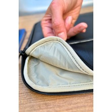 Worken 13 - 14 Inç Cepli Ipad Tablet Kılıfı, Macbook Air-Pro, Galaxy, Lenovo, Düz Siyah