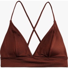 Koton Arkası Çapraz Askılı Bağlama Detaylı Bralet Bikini Üst
