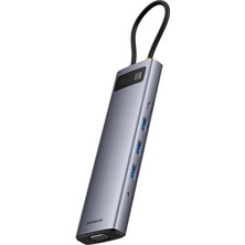 Baseus Starjoy 11 In 1 Type-C Çoklayıcı Hub Hdmı, Vga, Usb, Kart Okuyucu ve Ses Çıkışı