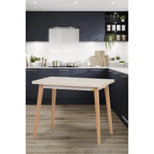 Vilinze Avanos Mdf Traverten Sabit Mutfak Masası - 60X90 cm