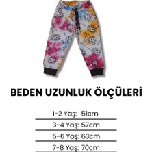 Kız Çocuk Unicorn Desenli 2 Ip Şardonlu Eşofman Tek Alt