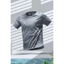 Fusto Mikro Polyester Slim Fit Performans Antrenman Sporcu Erkek Tshirt