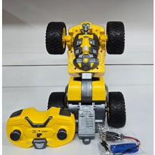 Transformers Oyuncak Transformers Bumblebee Uzaktan Kumandalı Robot Olan Sesli Şarjlı Araba Jeep Drift