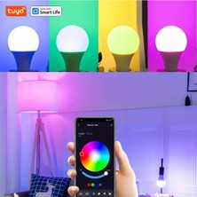 Hiqonic  Akıllı Rgb LED Ampul Wifi Özelikli Özel Uygulamalı Ev Dekoru 9W A+ Enerji Tasaruflu Lamba