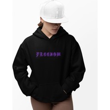 Terzili Giyin Freedom(Özgürlük) Kelebek Kadın Baskılı Sweatshirt