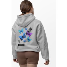 Terzili Giyin Freedom(Özgürlük) Kelebek Kadın Baskılı Sweatshirt
