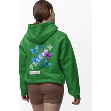 Terzili Giyin Freedom(Özgürlük) Kelebek Kadın Baskılı Sweatshirt