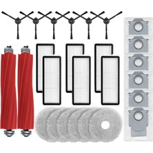 Roborock Qrevo S, Qrevo Pro, Qrevo Maxv, Qrevo Plus Vakum Parçaları Ana Yan Fırça Filtre Paspas Pedi Bez Toz Torbası (Yurt Dışından)