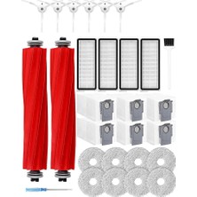 Roborock Qrevo Pro Maxv Elektrikli Süpürge Için Yedek Parça Seti, Fırçalar, Filtreler, Paspas Pedleri Vb. Dahil 29 Parça. (Yurt Dışından)