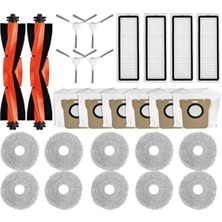 Xiaomi Robot Vakum X10+ / X20+ / X20 Plus Robot Vakum Temizleyici Ana Yan Fırça Hepa Filtre Paspas Bezi Aksesuarları (Yurt Dışından)