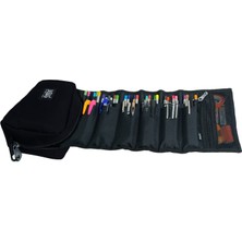 Jacbag Siyah Organizer Roll Up Düzenleyici Kalem Kutusu/kalemlik