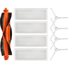 Fiioi Xiaomi Robot Süpürge S10 Için 9 Adet Yedek Parça Xiaomi Robot Süpürge S12 B106GL Ana Yan Fırça Hepa Filtresi (Yurt Dışından)