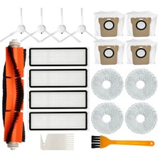 Xiaomi Robot Vakum X10+ X10 Plus B101GL Yedek Parça Aksesuarları Ana Yan Fırça Hepa Filtre Toz Torbası Paspas Bezi (Yurt Dışından)